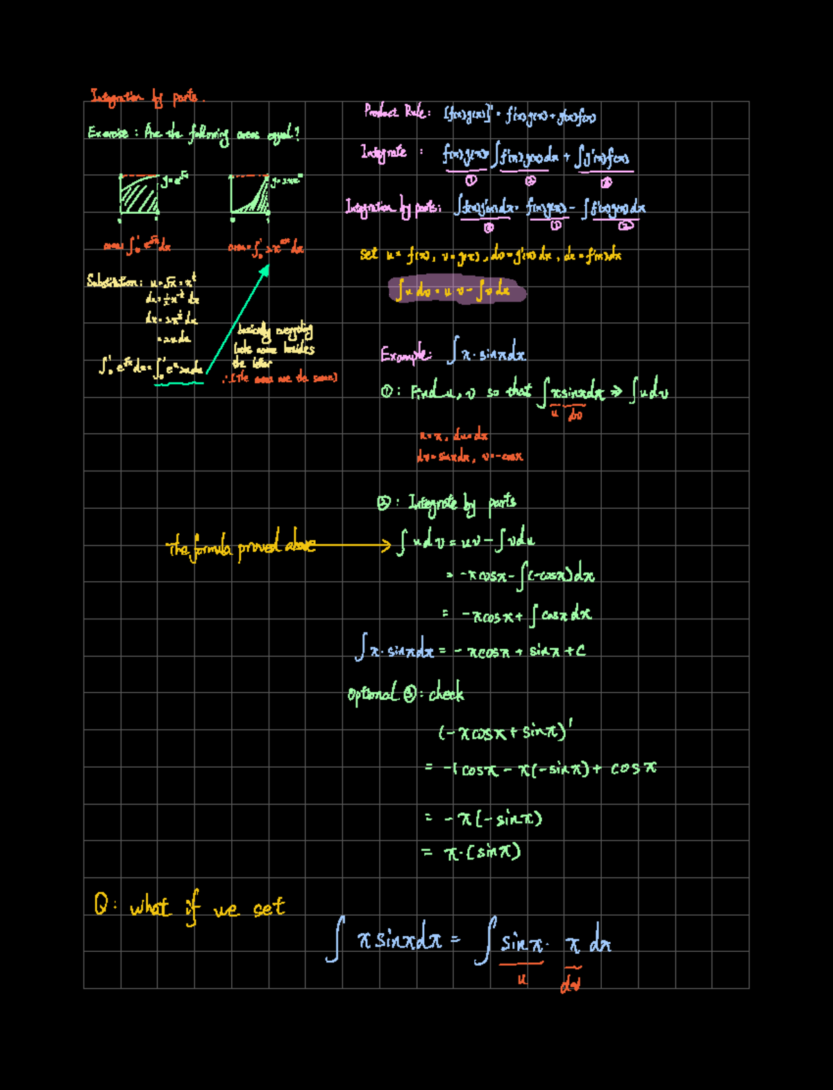Lecture 3: Integration by Parts - Key Concepts and Examples - Studocu
