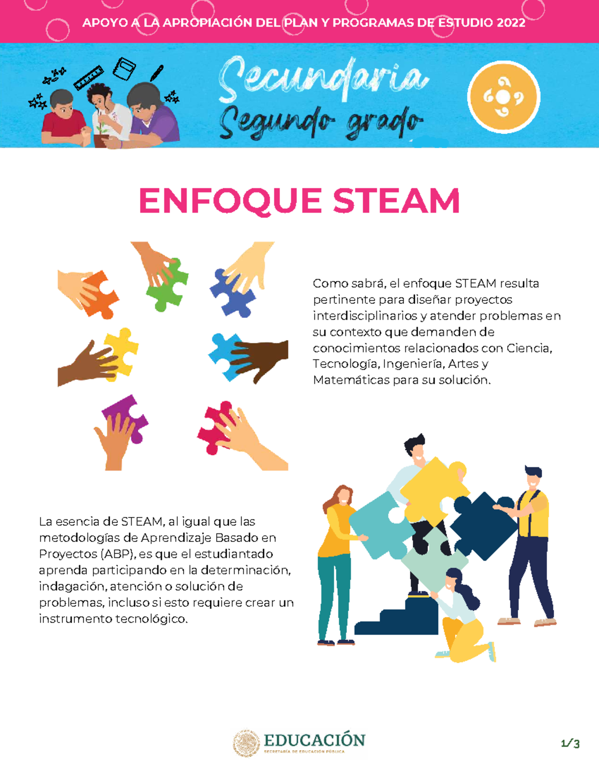 Apoyo a la Apropiación del Plan y Programas de Estudio 2022: Enfoque ...