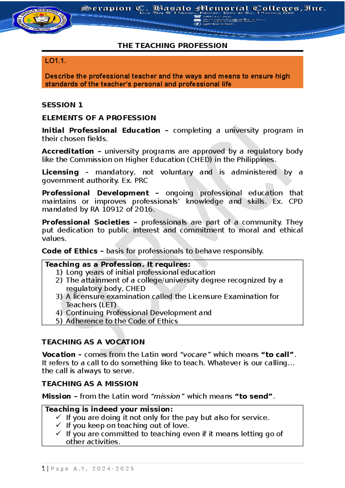 Teaching Profession Overview: Key Concepts and Standards for Educators ...