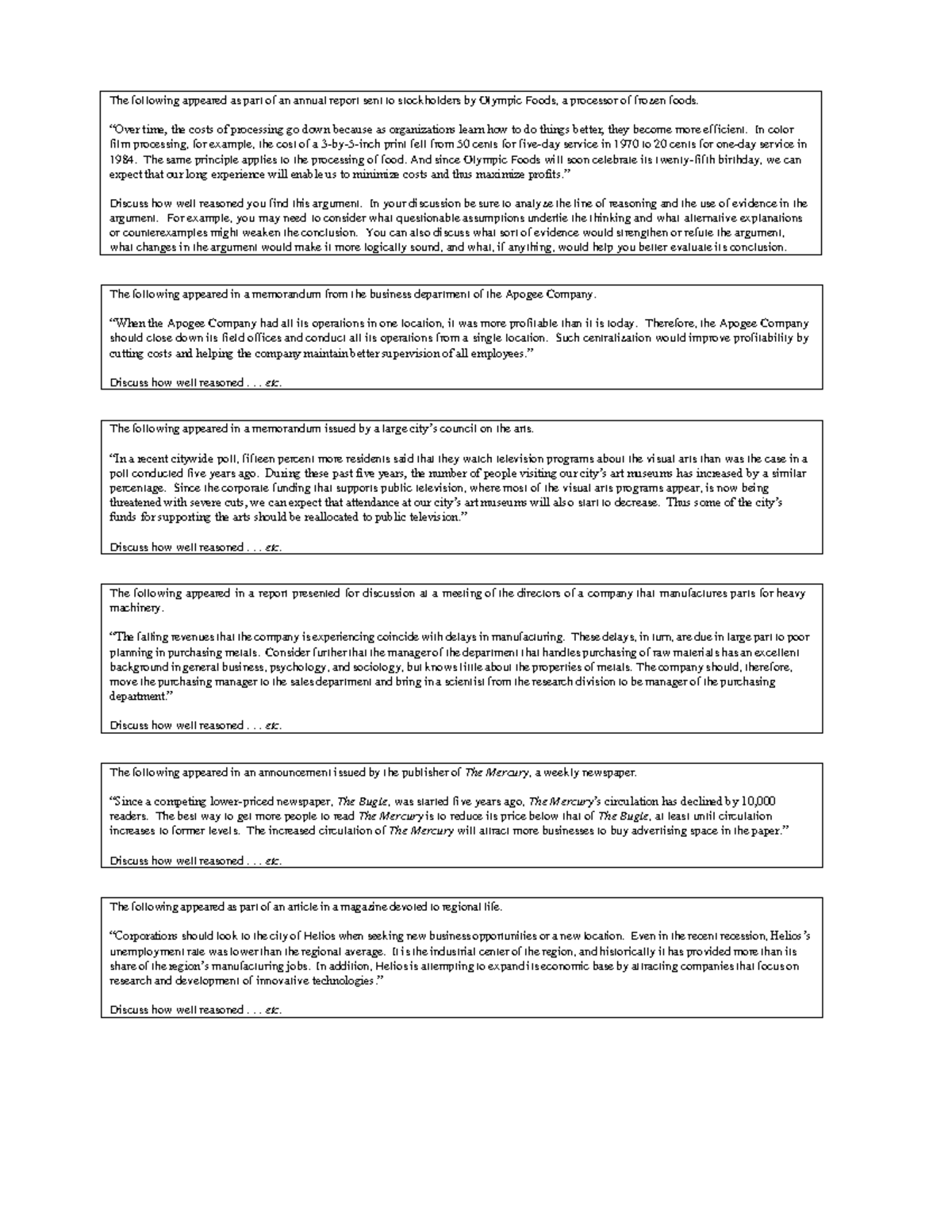 Bộ đề Arguments (Luyện phân tích tìm lỗi) - Môn học: PHIL 101 - Studocu