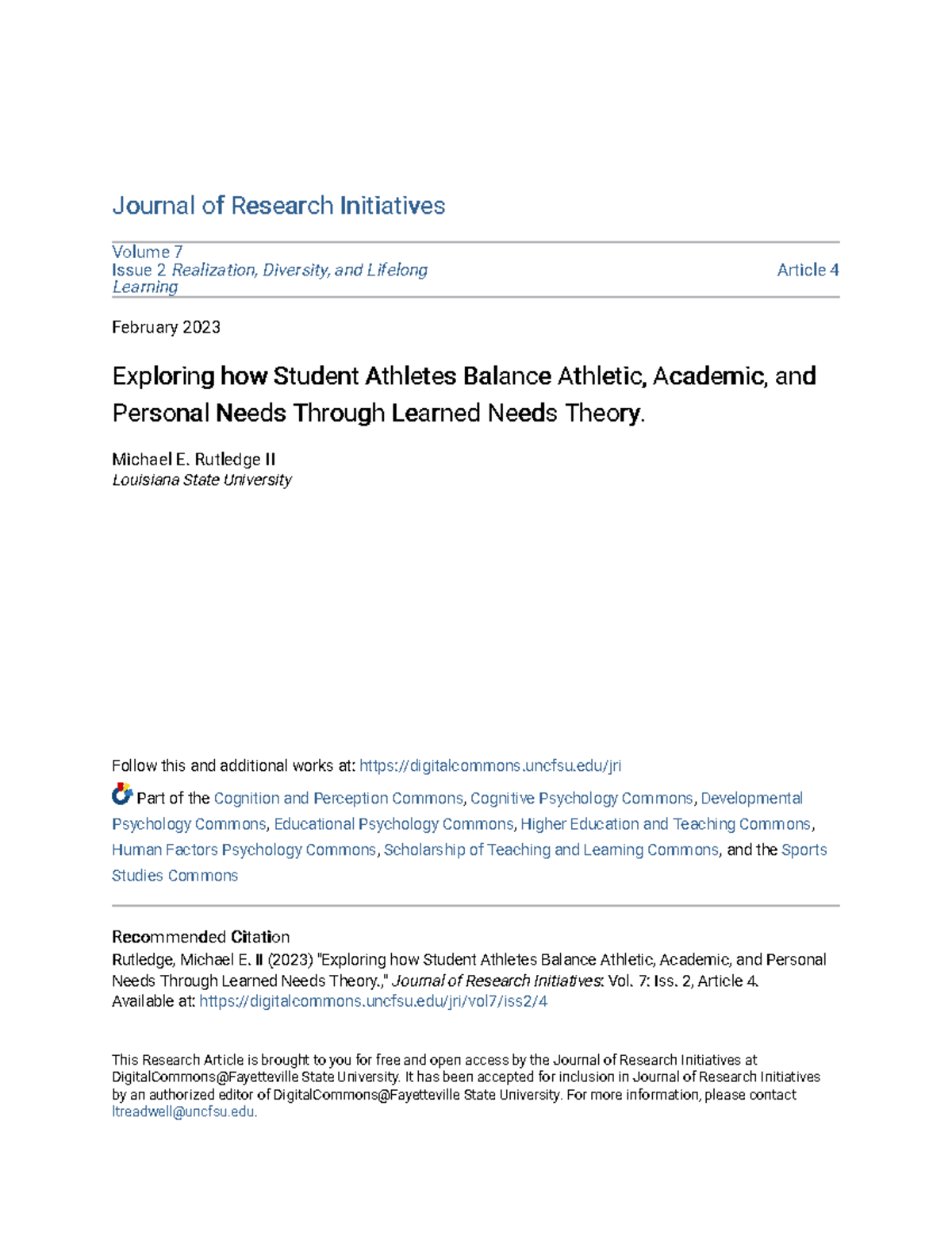 Balancing Act: How Student Athletes Manage Academic and Personal Life ...