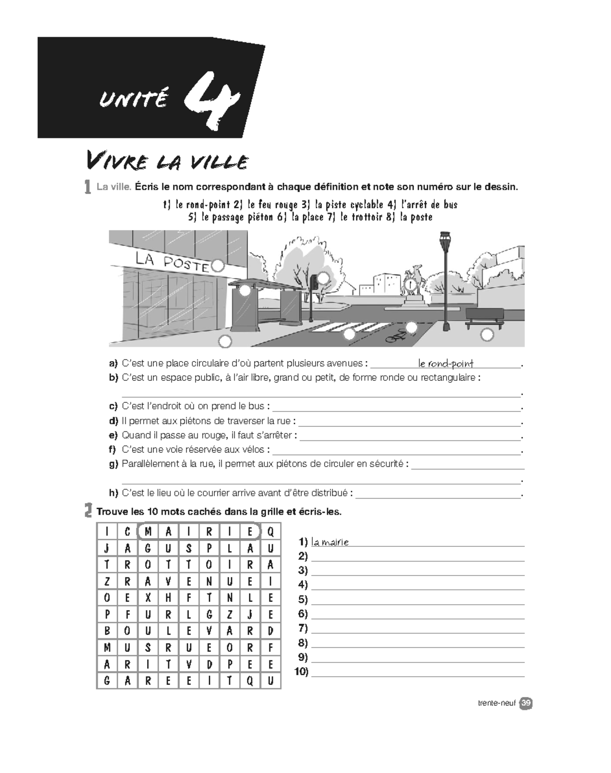 Unit%C3%A9+4+%285to+y+6to%29 - Unité trente-neuf 39 4 VIVRE LA VILLE La ...