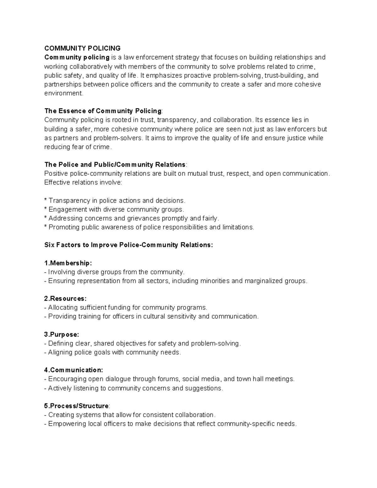 Police Forces- Community Policing, Police Control, Criminal Justice ...