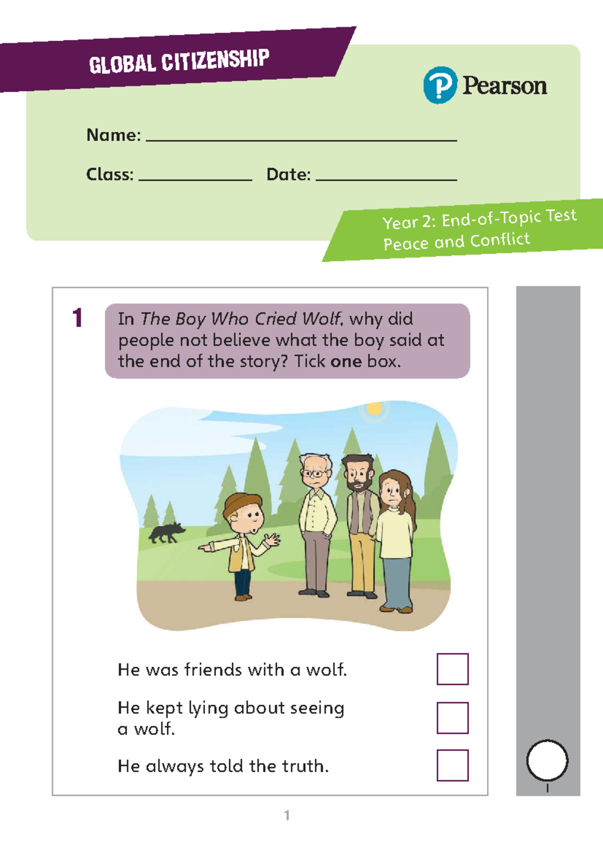 GLOBAL CITIZENSHIP Y2: Peace & Conflict Test Notes - Studocu
