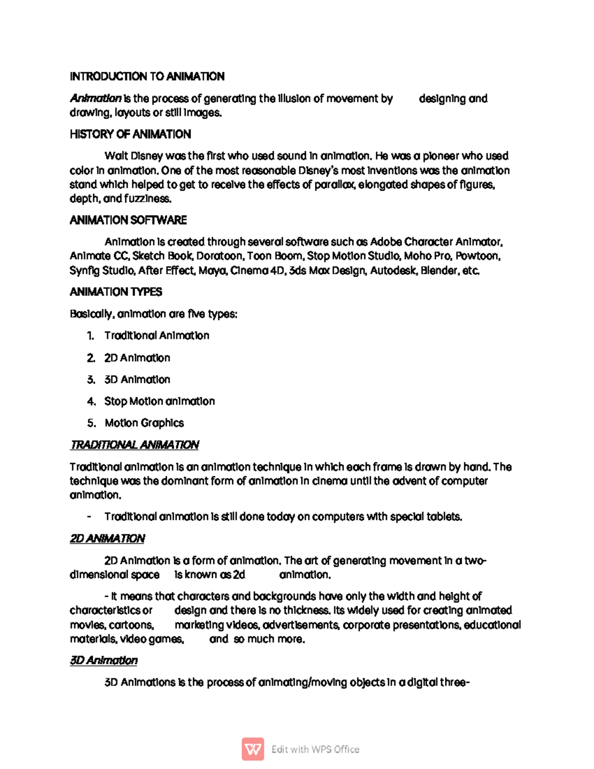 Midterm Study Notes on Drawing Tools & Animation Techniques - Studocu