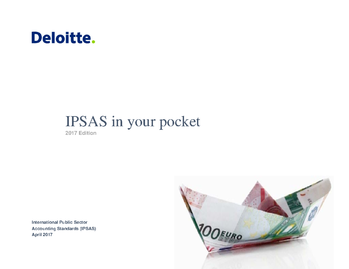 IPSAS in your Pocket - International Public Sector Accounting Standards ...