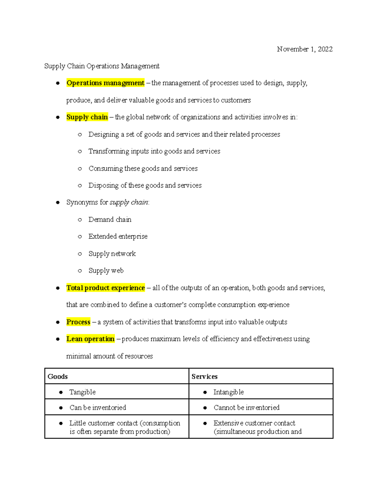 SCOM 101: Comprehensive Overview of Supply Chain Operations Management ...
