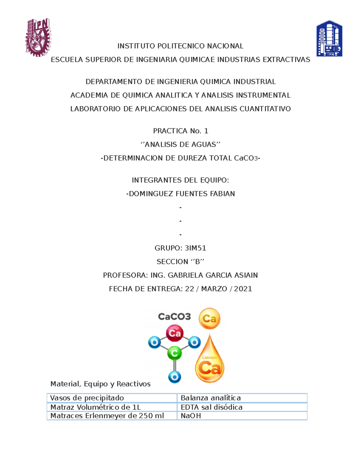 CINETICA | PRÁCTICA 4: EFECTO DE LA CONCENTRACIÓN EN VELOCIDAD DE REACCIÓN  | ESIQIE - Studocu