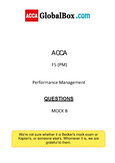 PM - F5 - ACCA - Performance Management - Studocu