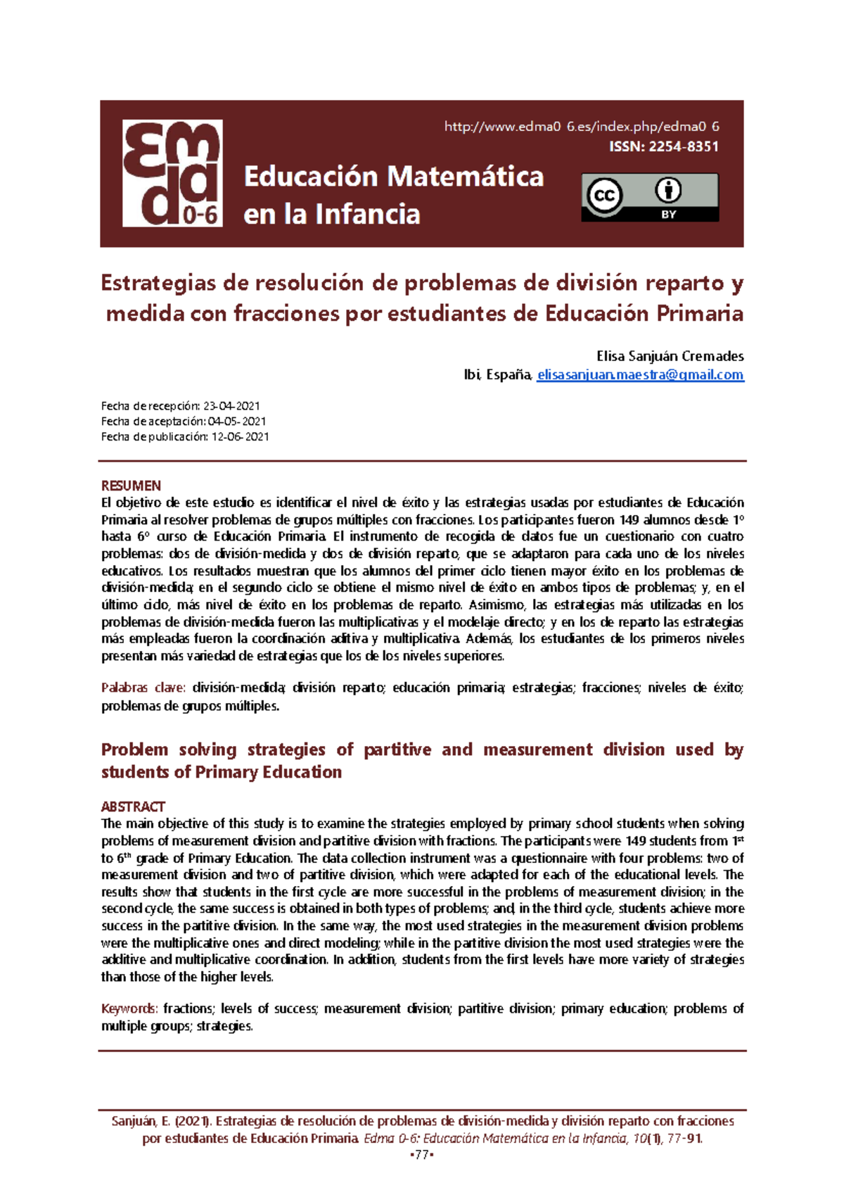 Estrategias de Resolución de Problemas de División y Fracciones en ...