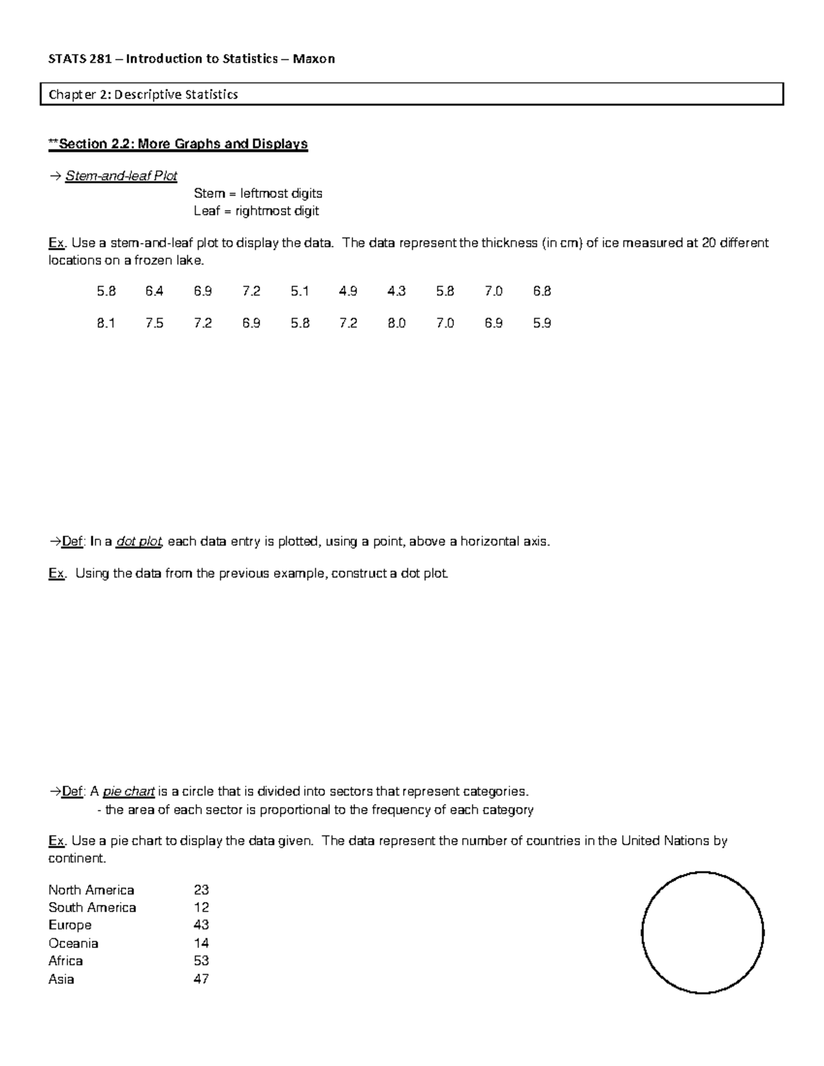 STATS 281: Chapter 2 - Descriptive Stats & Data Visualization ...