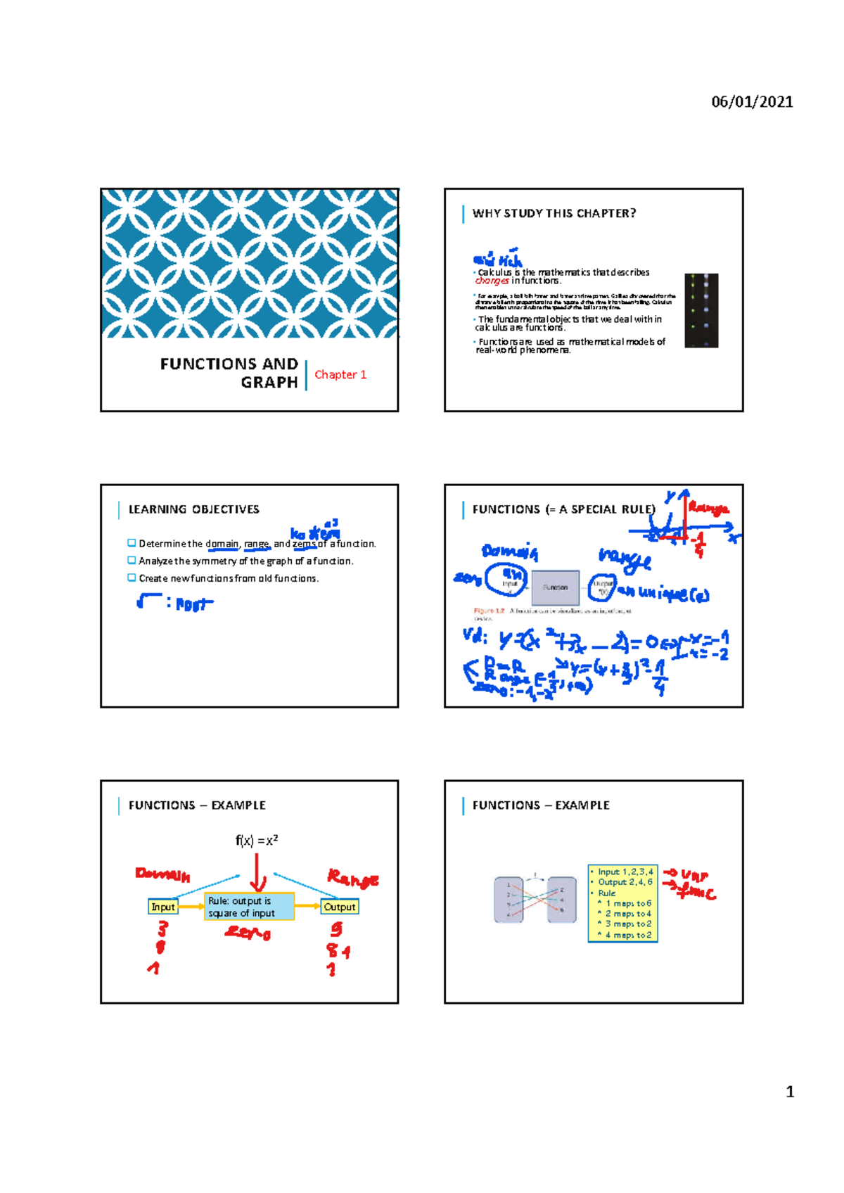 Cal 1.Functions and Graphs - FUNCTIONS AND GRAPH Chapter 1 WHY STUDY ...