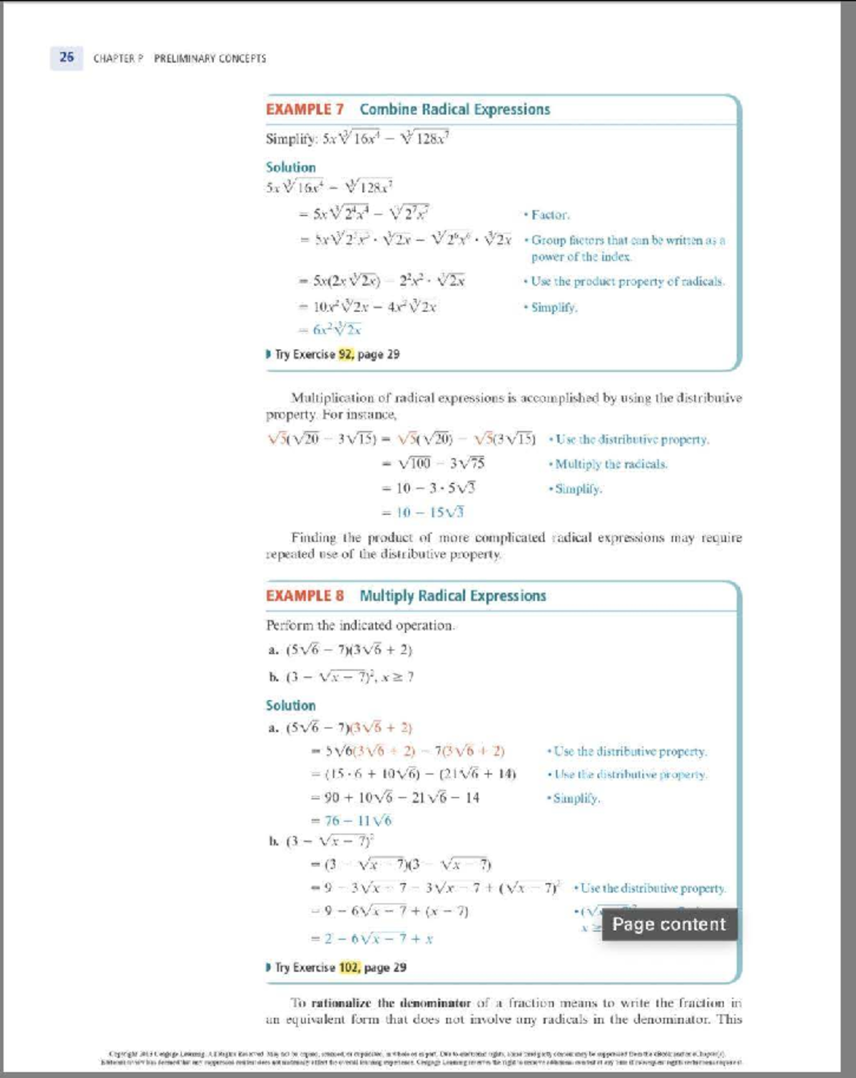 ABC123 Chapter 26: Simplifying Radical Expressions and Examples - Studocu