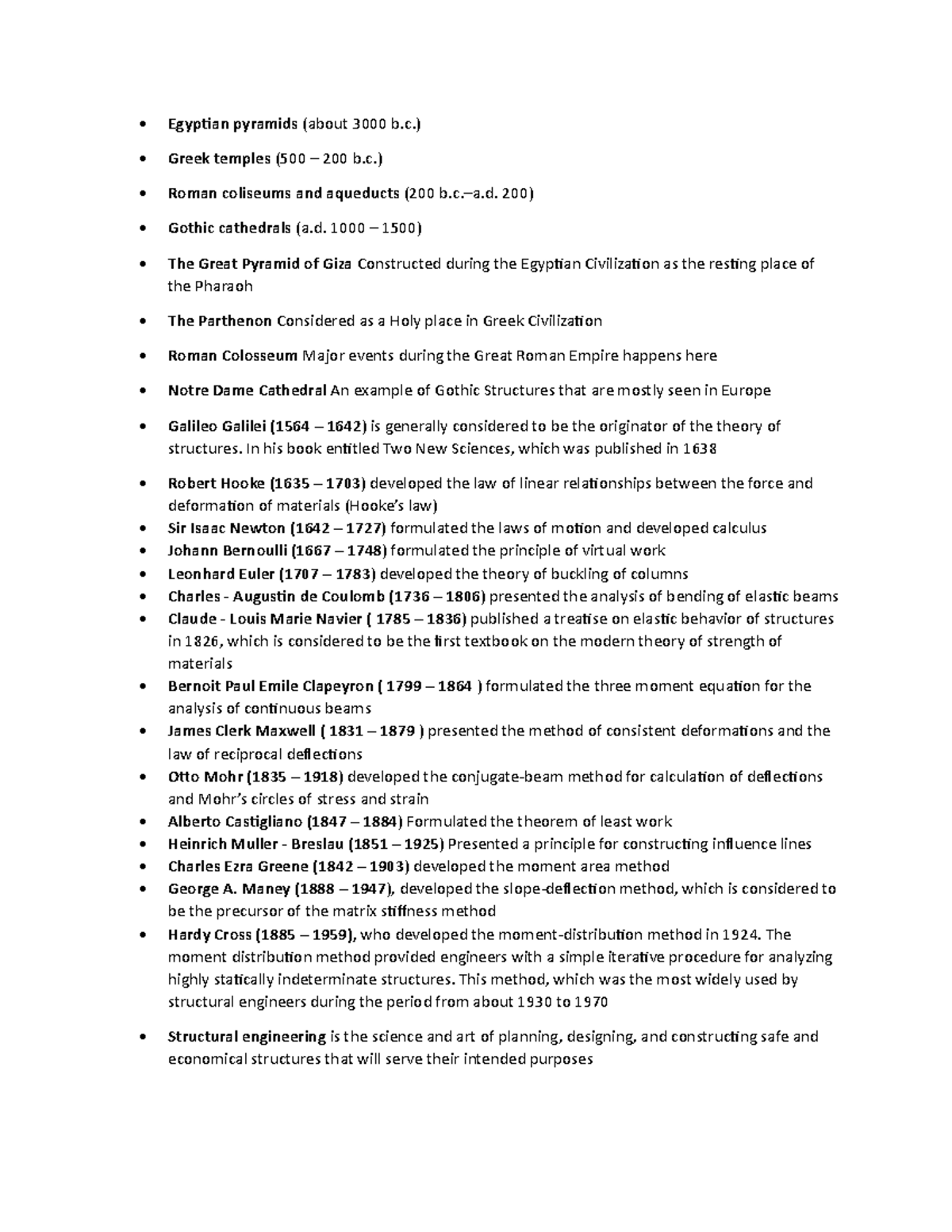 Structural Engineering: Historical Foundations and Key Theories (ST 101 ...