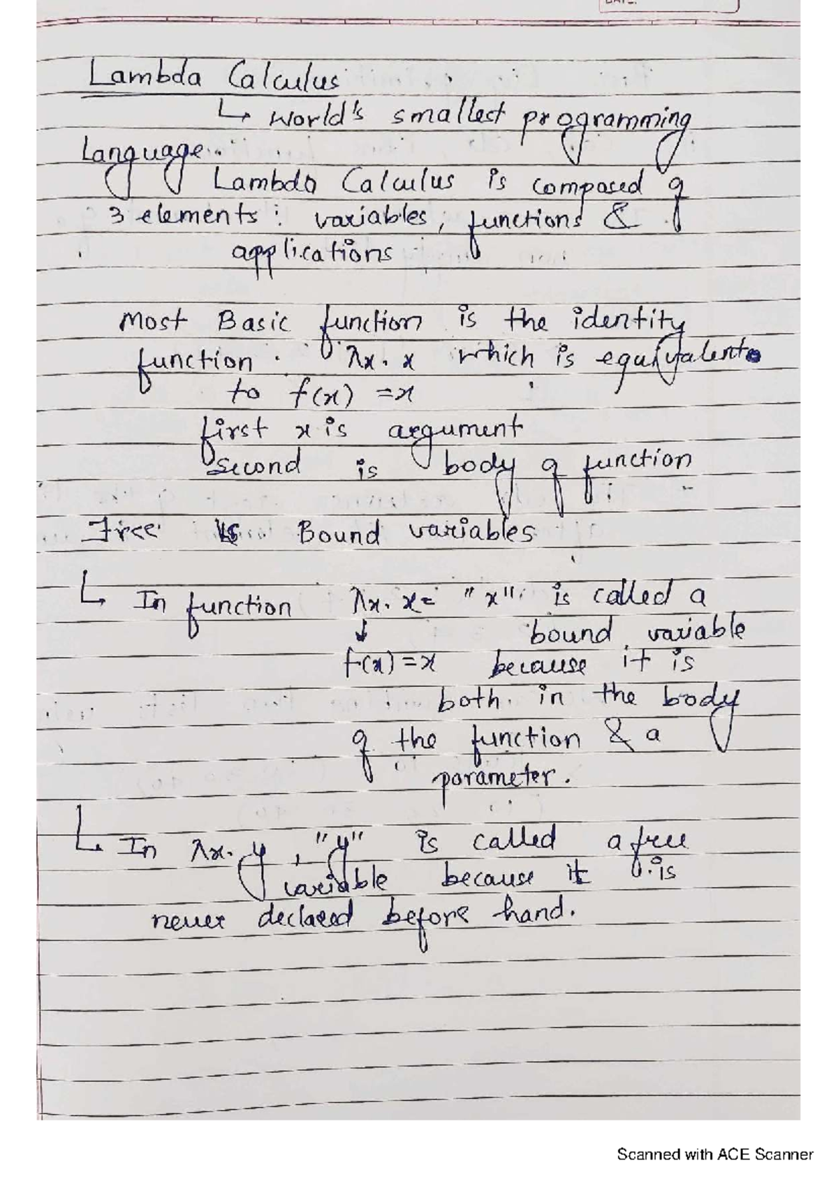 PPL Unit 6: Lambda Calculus Basics & Applications - Studocu