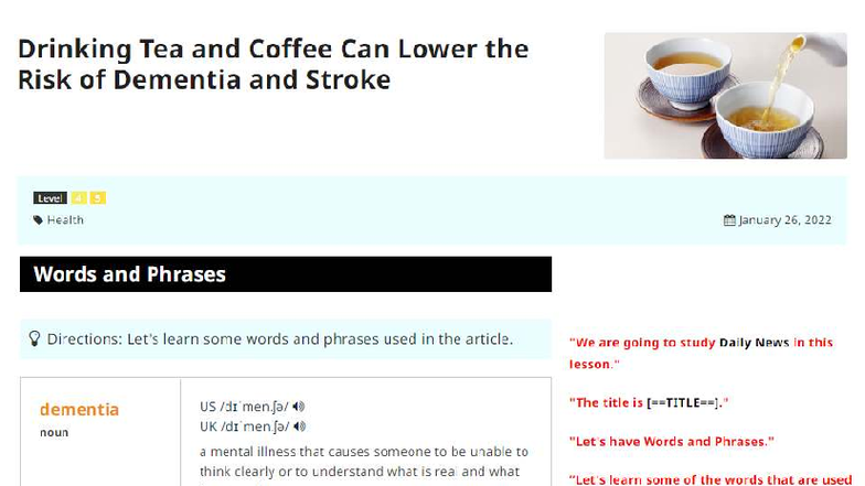Drinking Tea and Coffee: Impact on Dementia & Stroke Risk - Level 4 5 ...