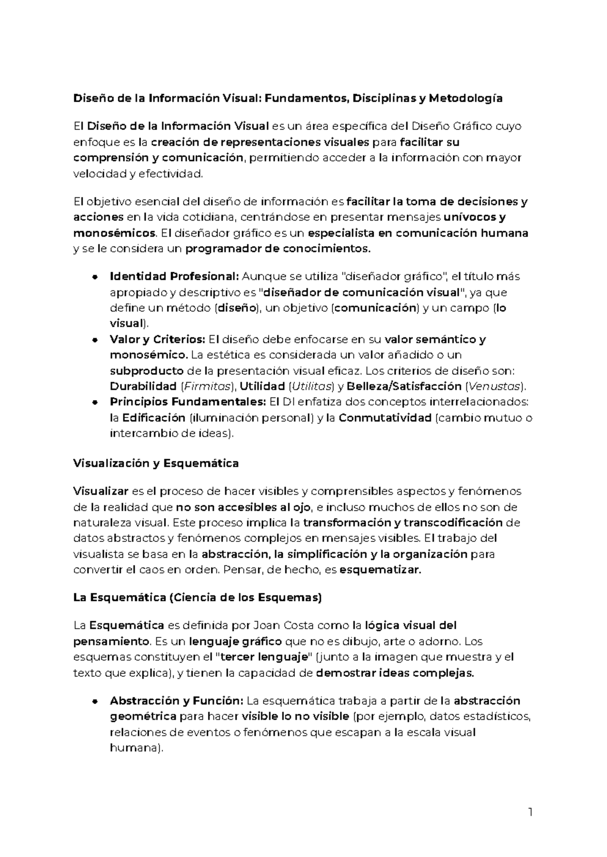 Resumen del Diseño de la Información Visual: Fundamentos y Metodología ...