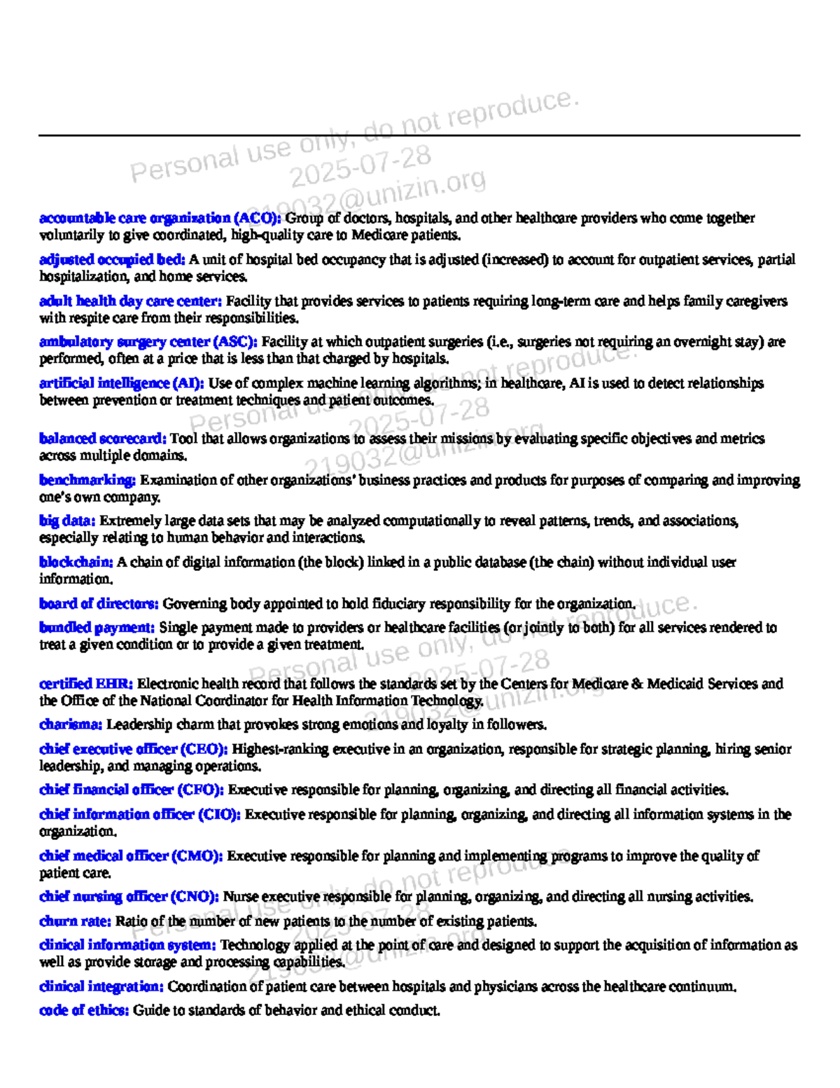 Final Exam Study Guide for Course Code: [Insert Course Code Here ...