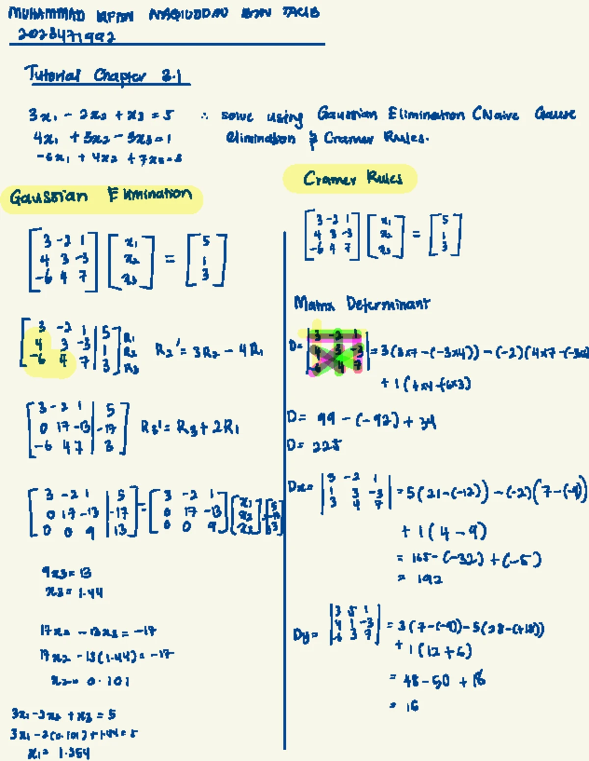 Numerical Methods MEC500 Individual Assignment 1 Guidelines - Studocu