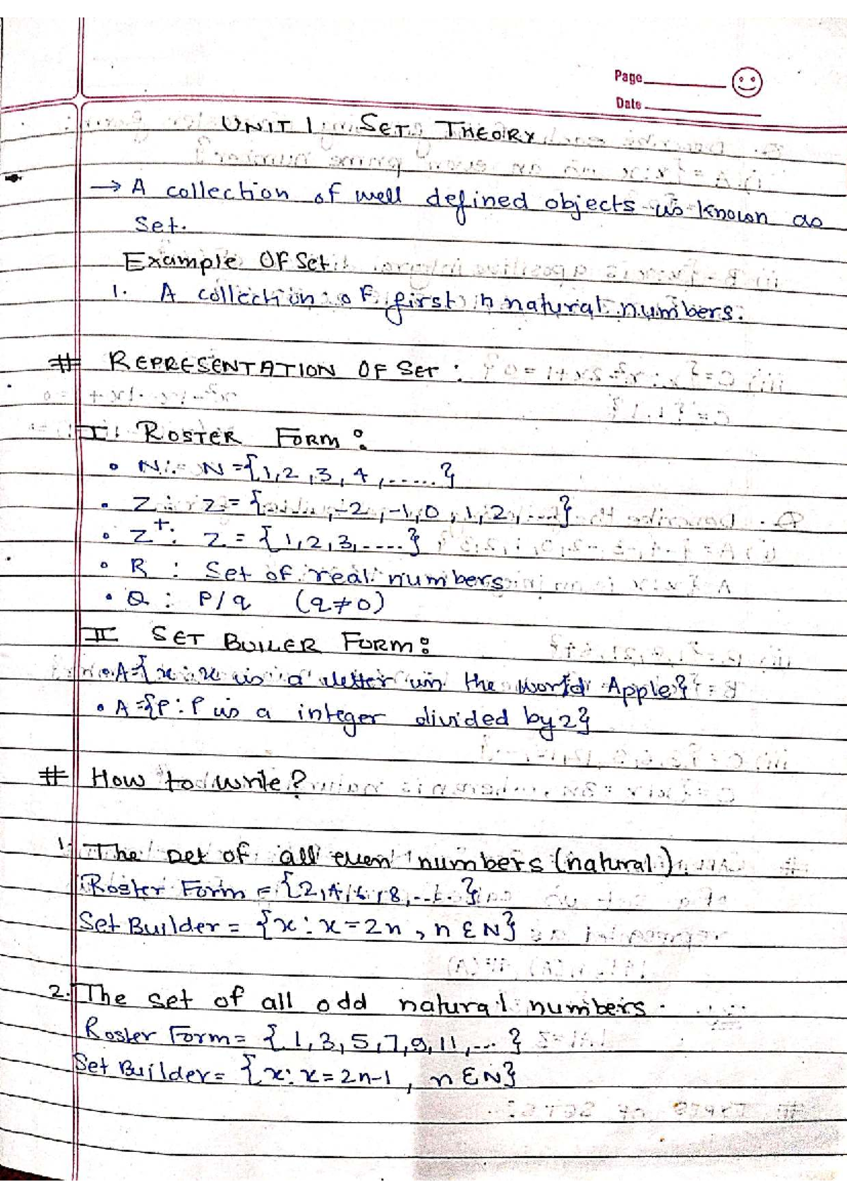 DSTL 101: Unit 1 Set Theory Notes and Operations Overview - Studocu
