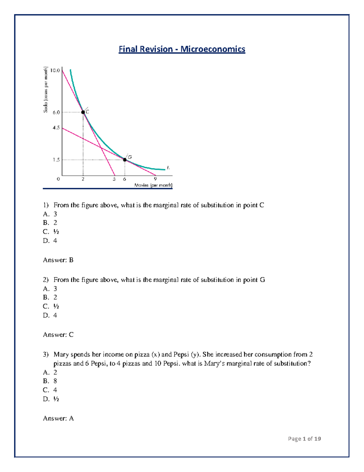 Final Exam Revision Notes for Microeconomics (ECON101) - Studocu