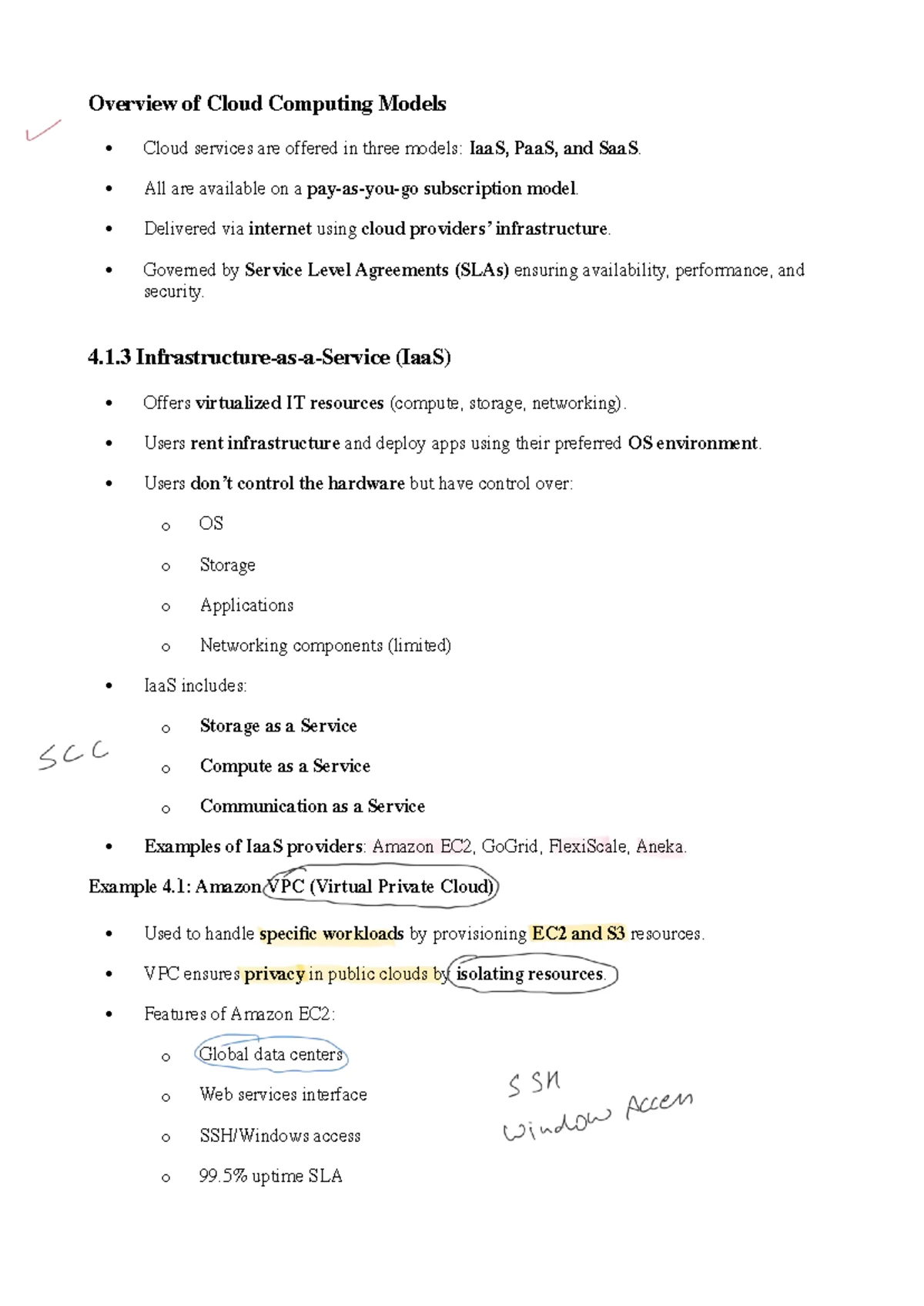 CC Mod4 - Security Concerns and Solutions in Cloud Computing - Studocu