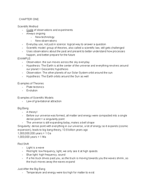 Geology Lab 1 week 4 - Lecture notes from Geo 101, spring term taught ...