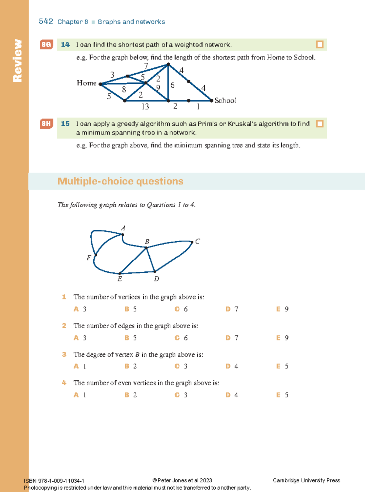 Networks Practice Questions for Course 542 – Chapter 8 Review - Studocu