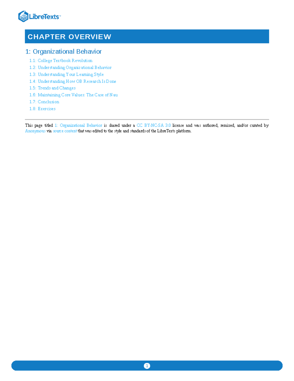 Organizational Behavior Overview: Key Concepts and Trends (OB 1.1 ...