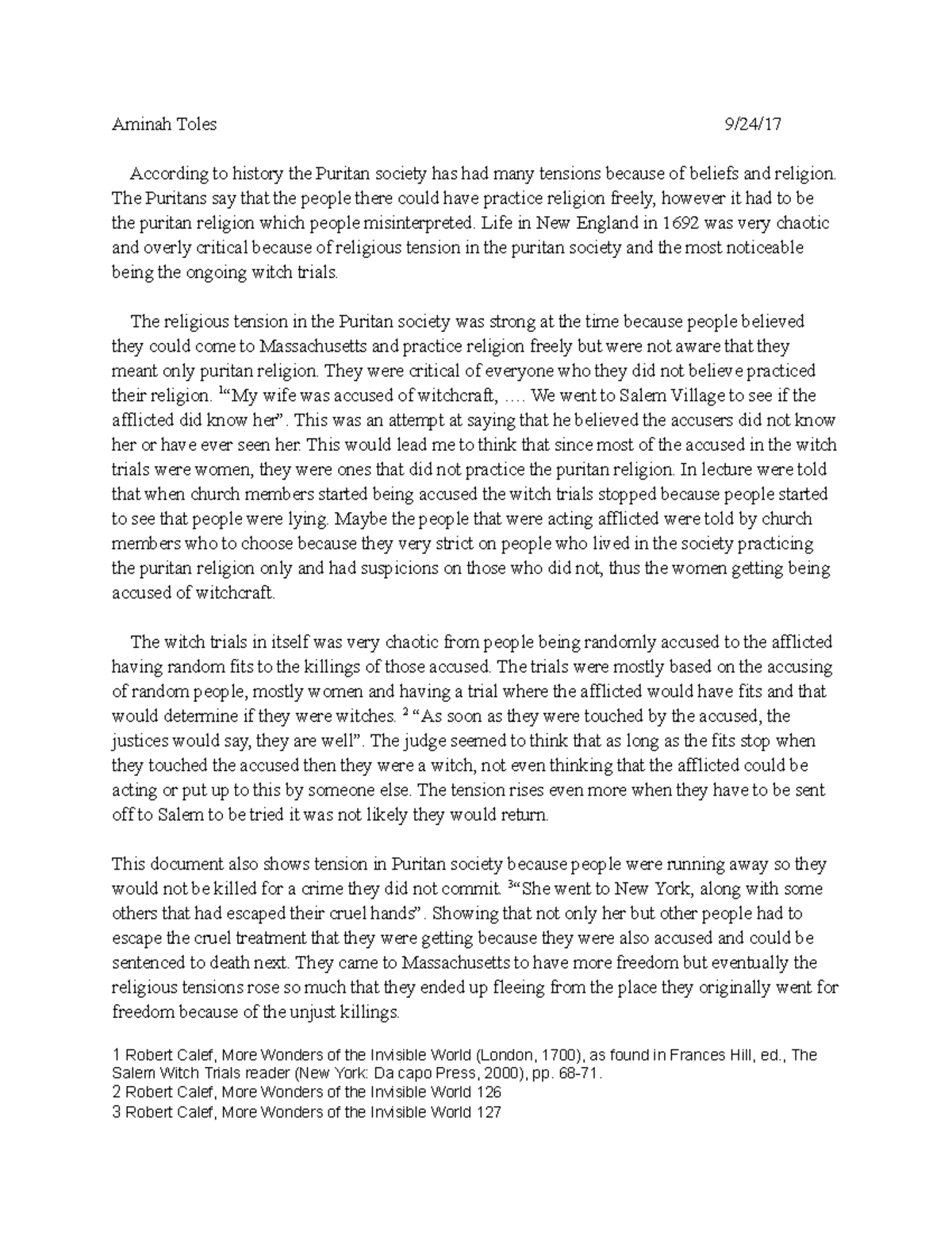 Primary Source Analysis - Aminah Toles 9/24/ According to history the ...