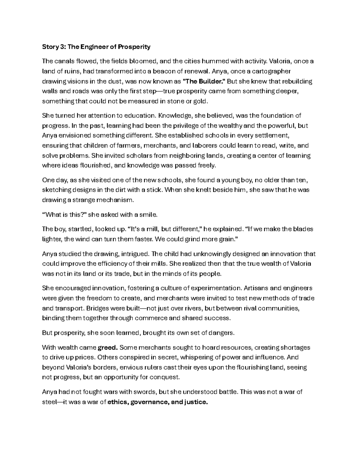 Eng 101: Story 3 - The Engineer of Prosperity and Ethical Leadership ...