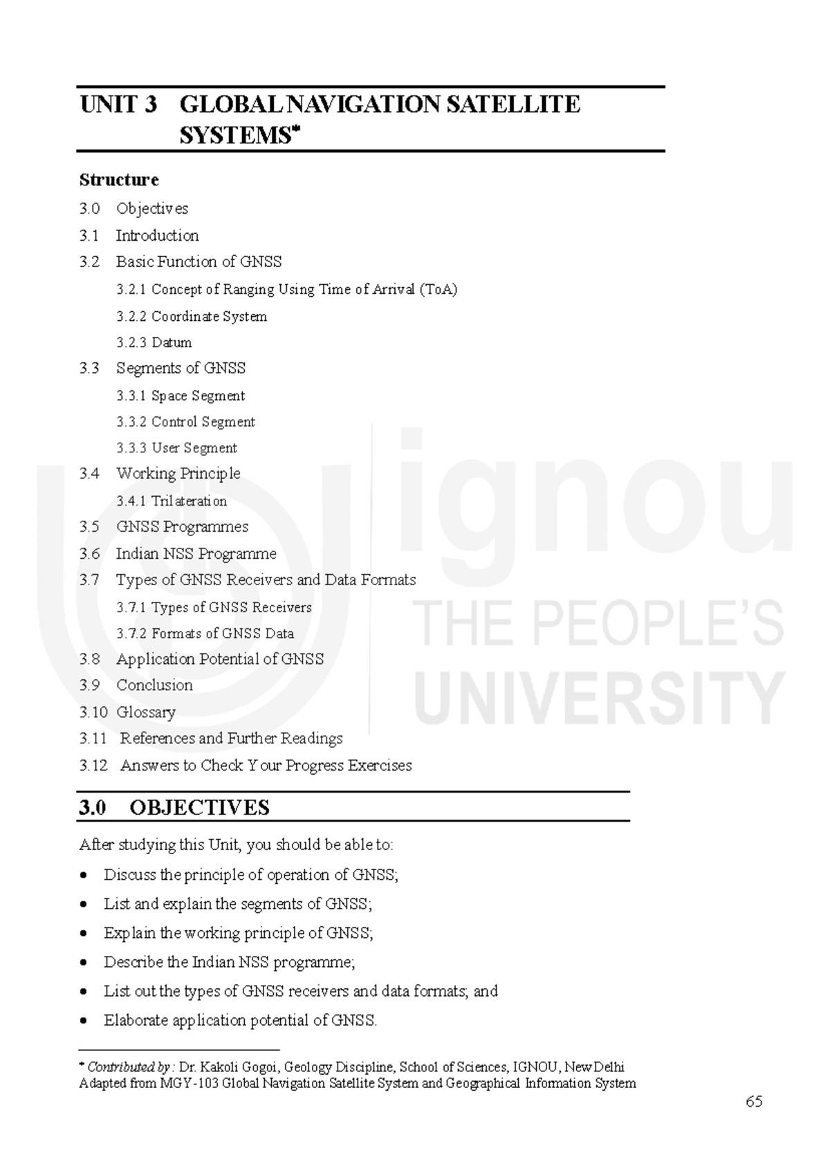 UNIT 3: GLOBAL NAVIGATION SATELLITE SYSTEMS - GNSS Overview and ...