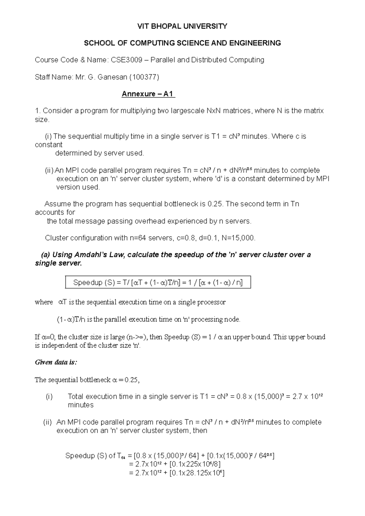 CSE3009 - Perf(MIPS) Numerical Calculations for Matrix Multiplication ...
