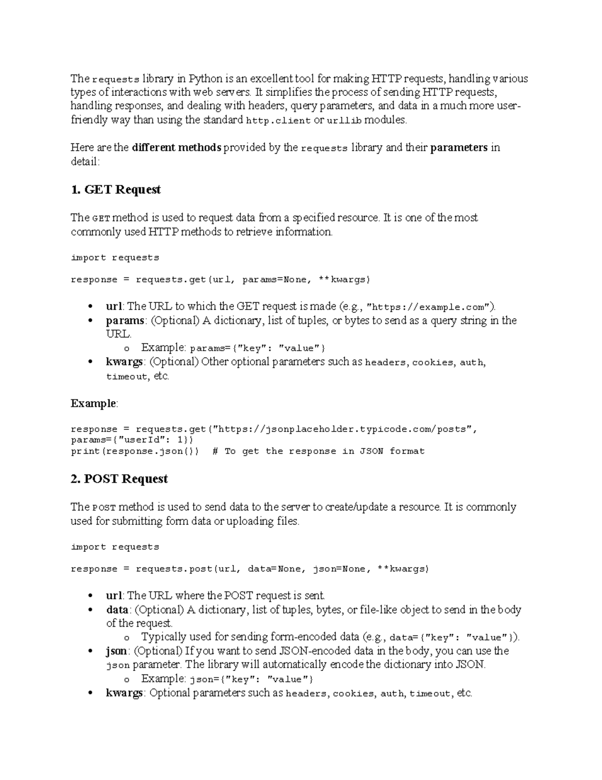 Requests - python - The requests library in Python is an excellent tool ...