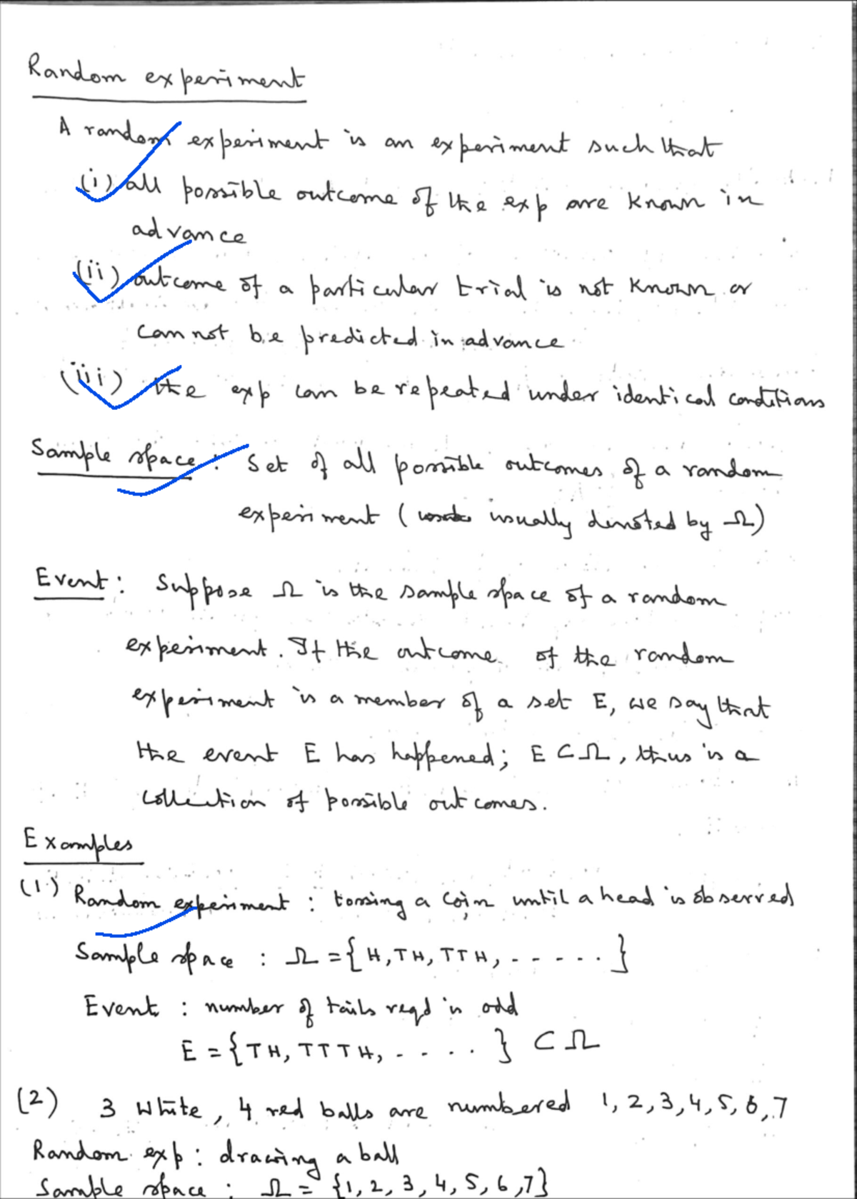 MSO201A LEC - Comprehensive Lecture Notes on Probability Theory - Studocu