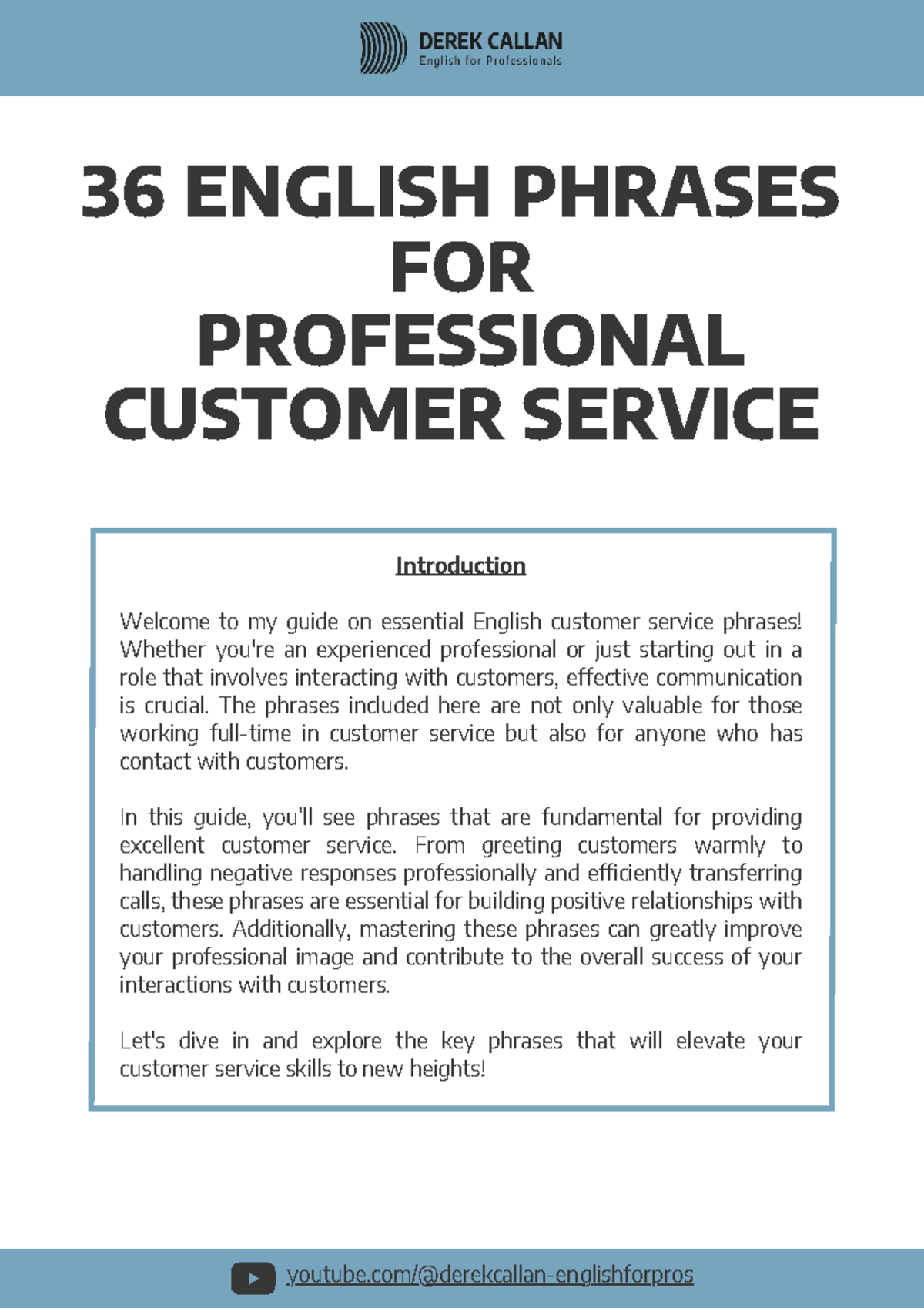36 Essential English Phrases for Professional Customer Service Skills ...
