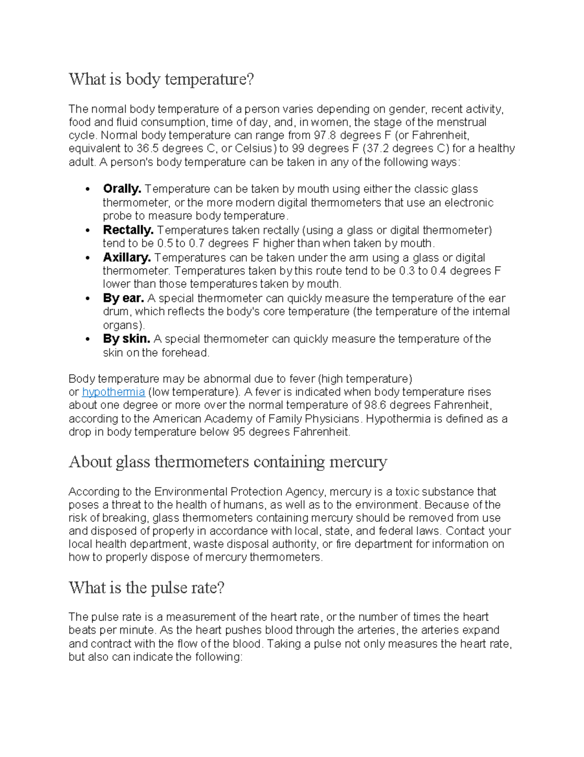 Understanding Body Temperature: Normal Ranges & Measurement Methods ...