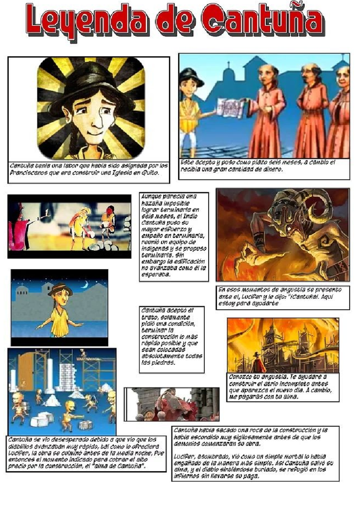 Cantuña: Leyenda y su Significado Educativo en la Cultura - Document Preview