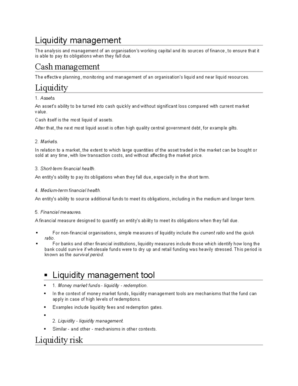Financial Modelling MCQs & Case Study Analysis (Course Code: F) - Studocu