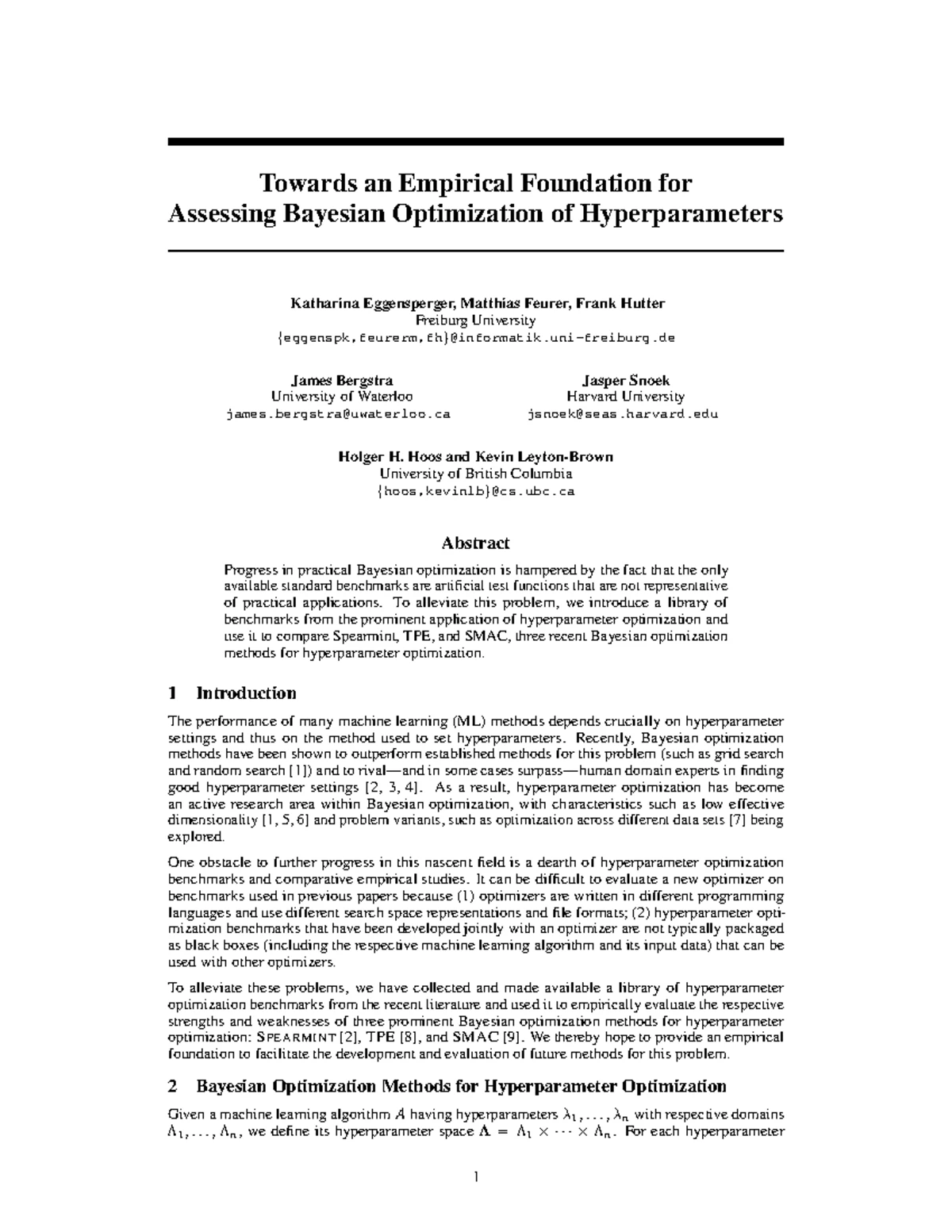 Bayesian Optimization in High Dimensions via Random Embeddings - - Studocu