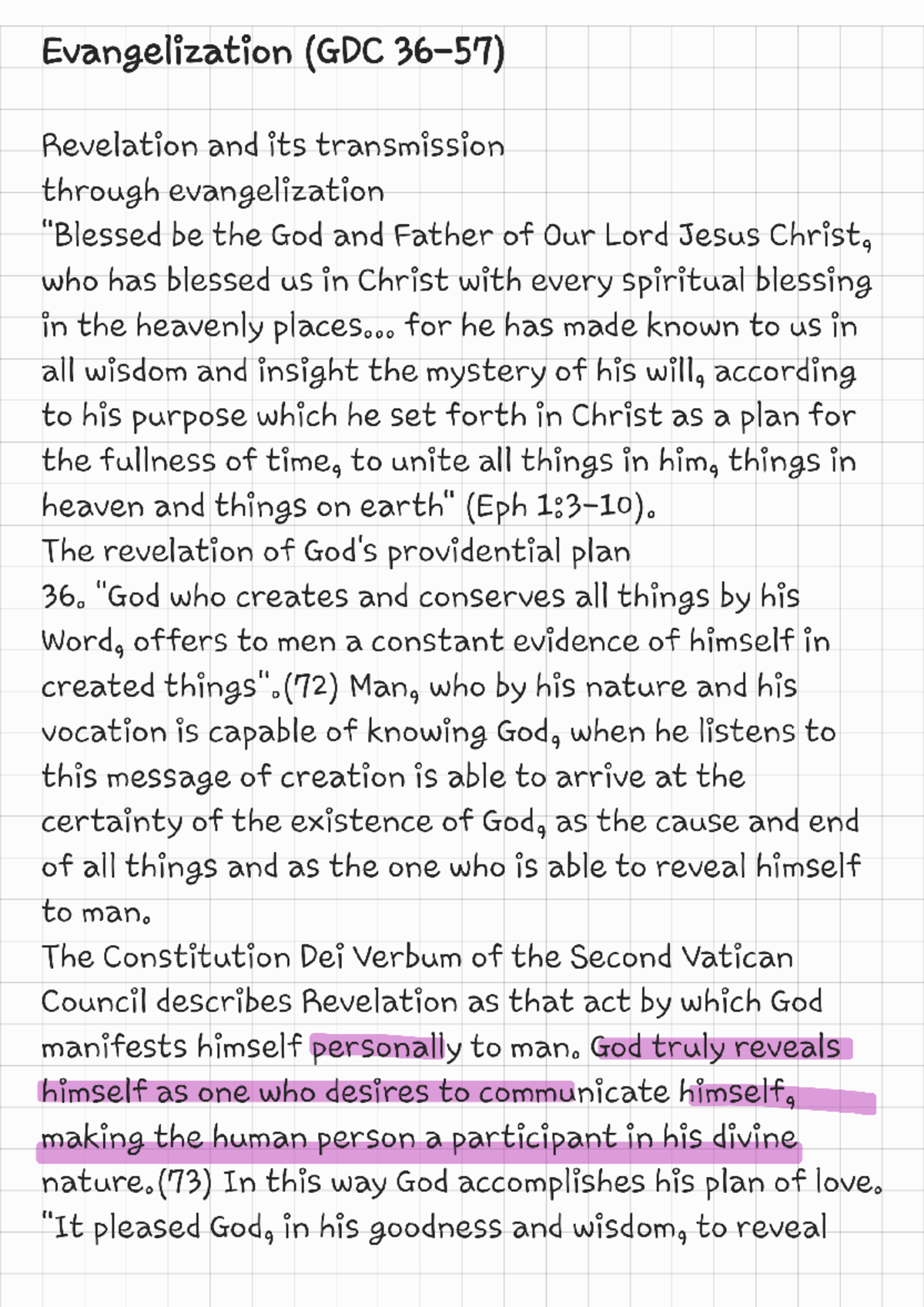 Evangelization GDC Understanding Revelation and Its Transmission Studocu