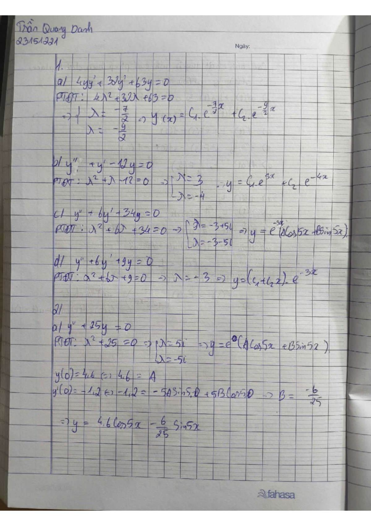 Mathematics Notes for Course PTVP - Final Exam Preparation - Studocu