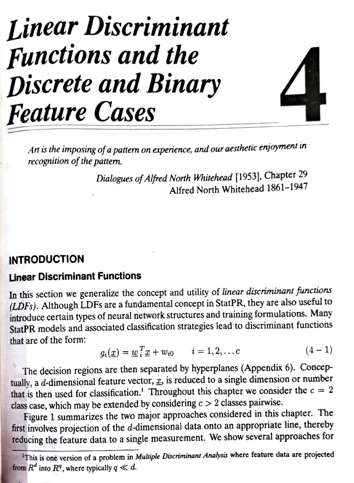 DOC-20240925-WA0001 - PRCV - Linear Discriminant Functions and the ...