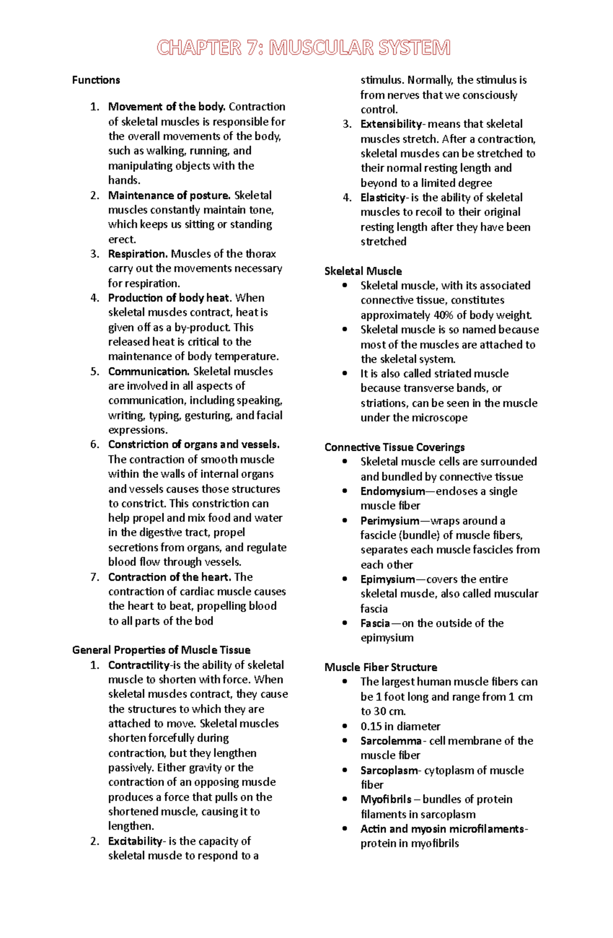 Chapter 7: Overview of the Muscular System - Seeley - Document Preview