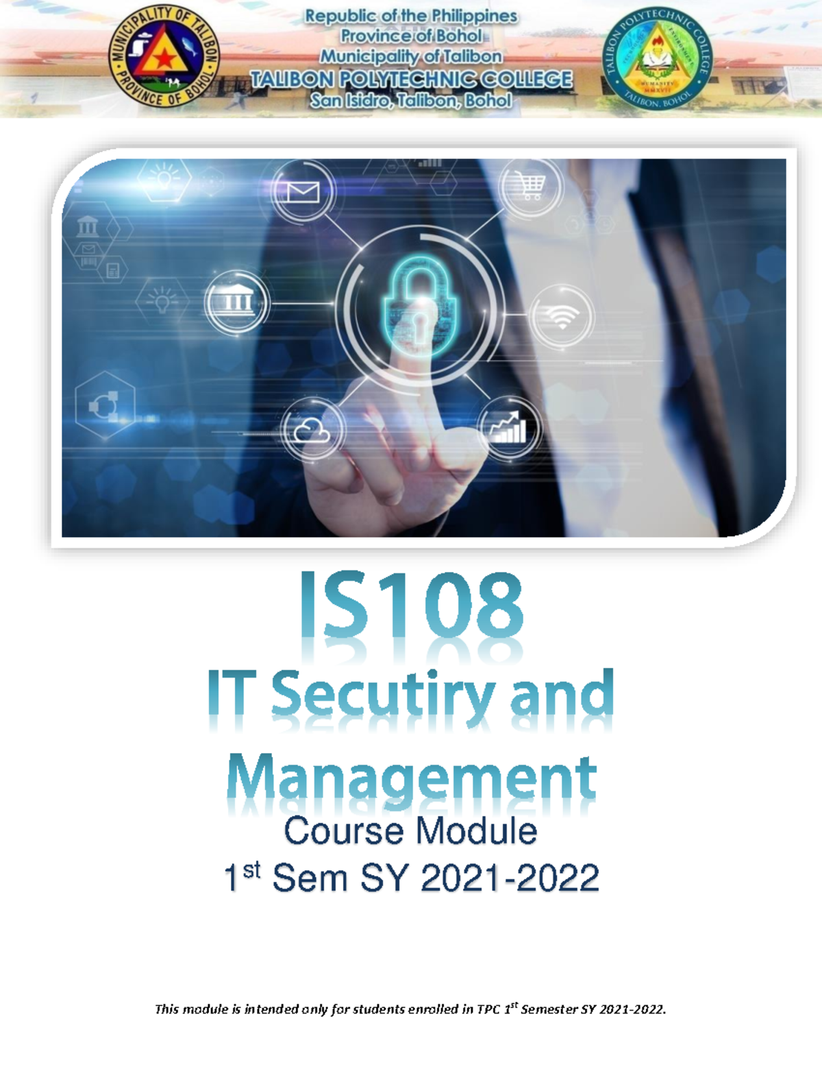 Module 2 IS108: Understanding IT Security Concepts and Threats - Studocu