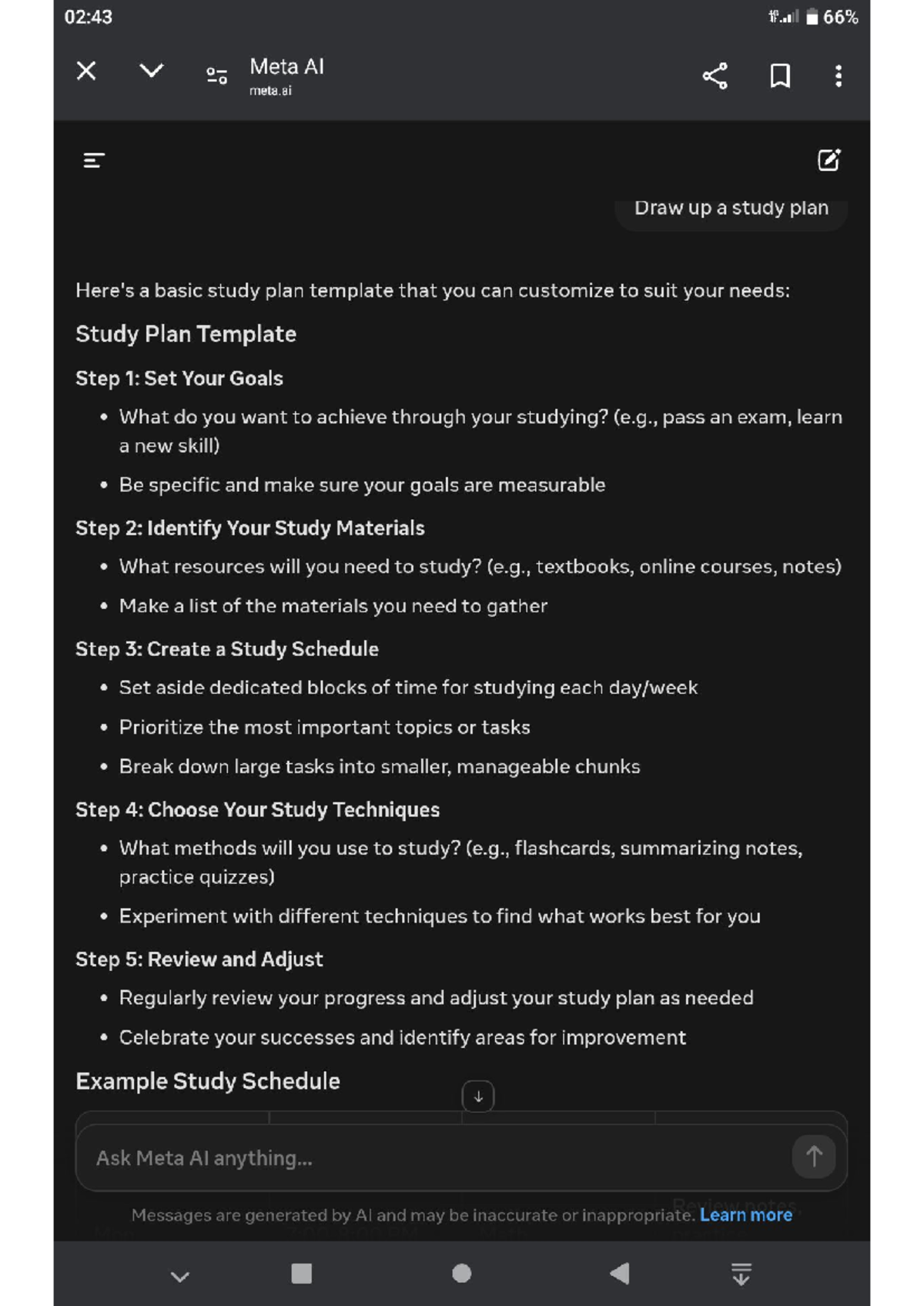 Image PDF 20250219 2108 - 02:43 46 X Meta Al of meta Draw up a study ...