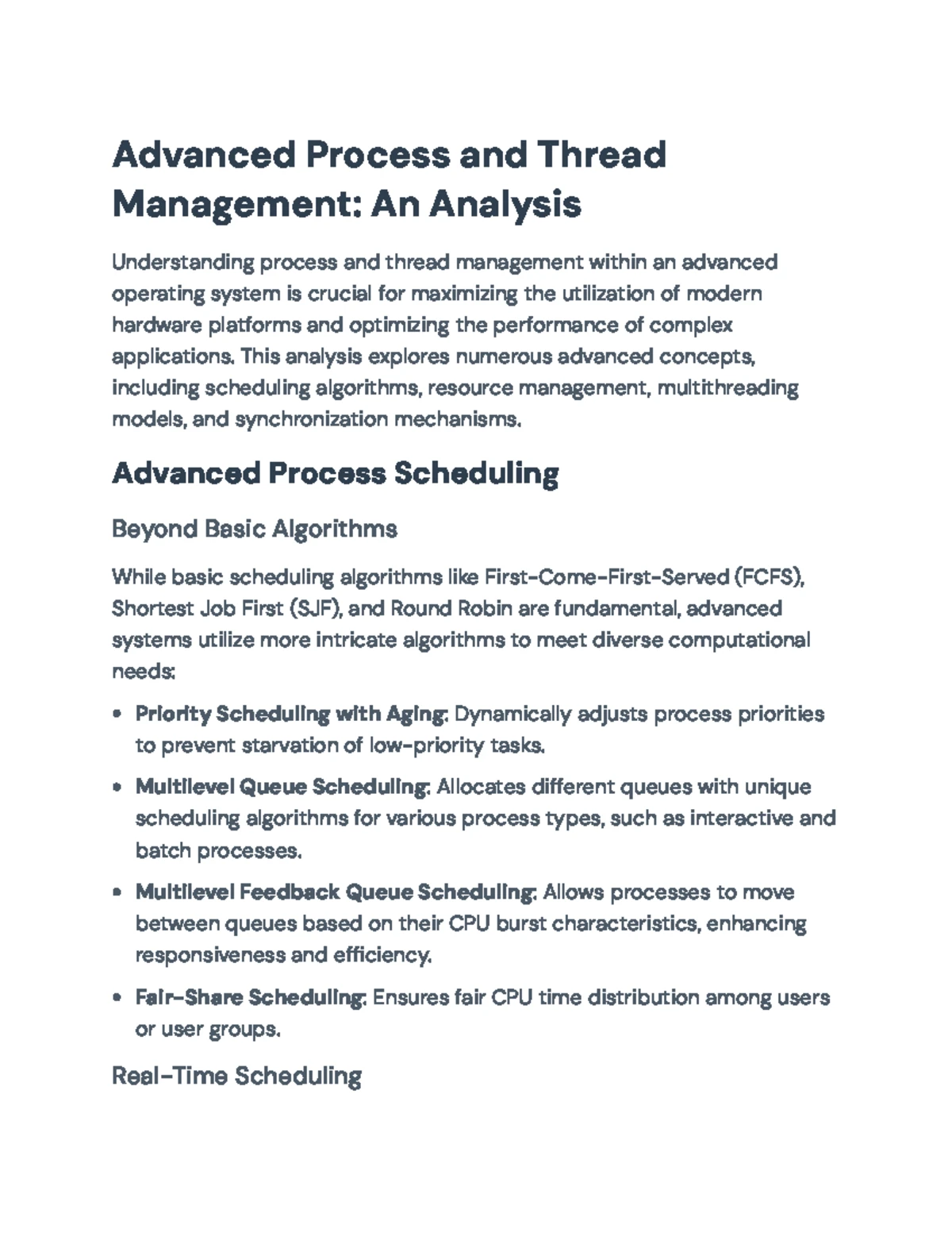 BCIT 2230 Advanced Operating Systems Lecture 2: Process & Thread ...