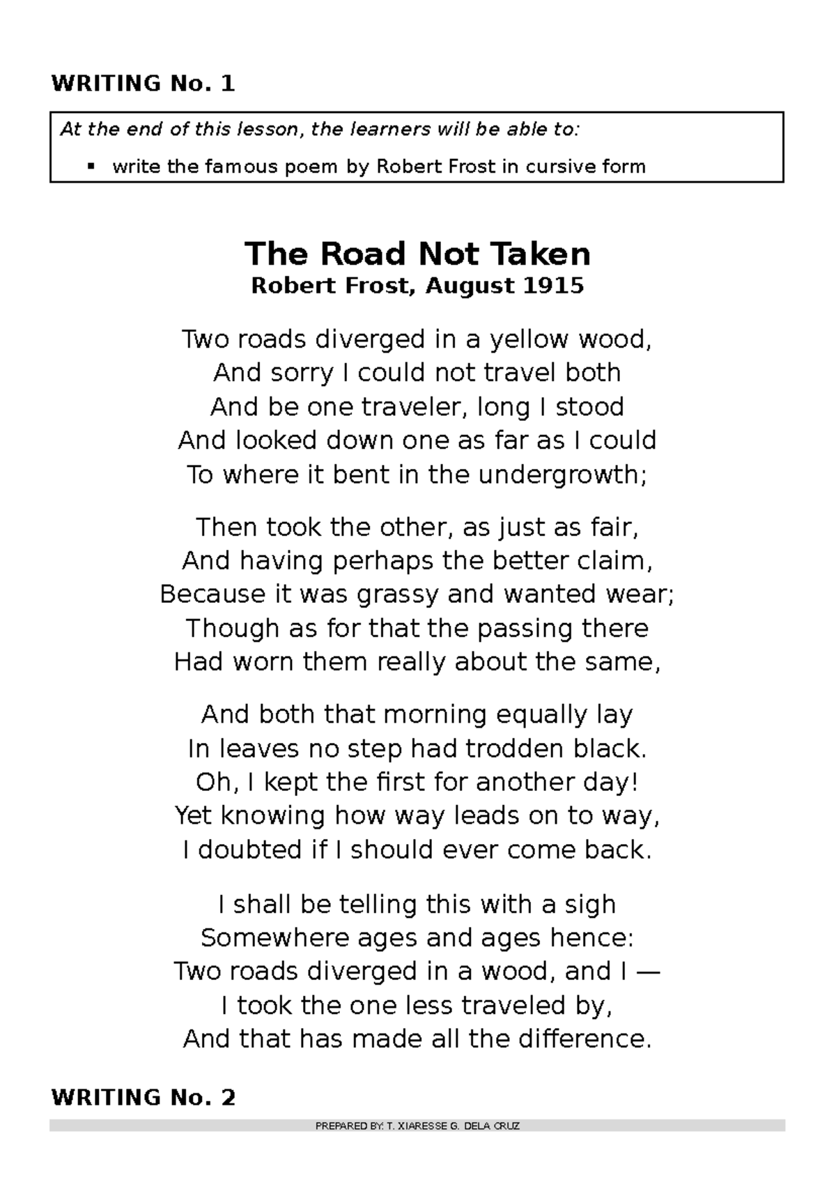 Writing 7: Cursive Poems by Robert Frost, A.A. Milne & Margaret Savage ...