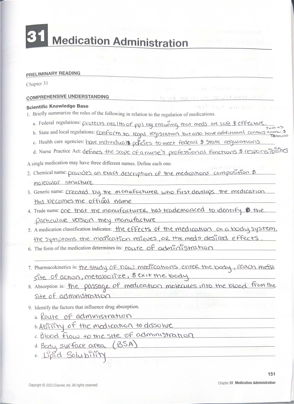 Chapter 31 Medication Administration: Comprehensive Overview and Key ...