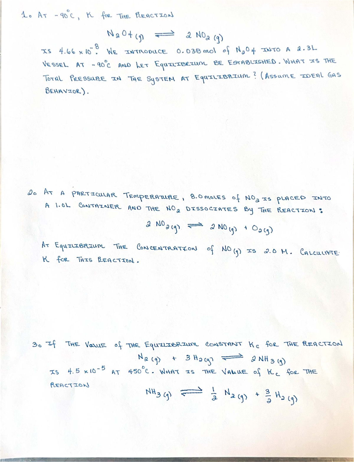 Chem 152 Synovec Midterm I: Equilibrium and Reaction Calculations - Studocu